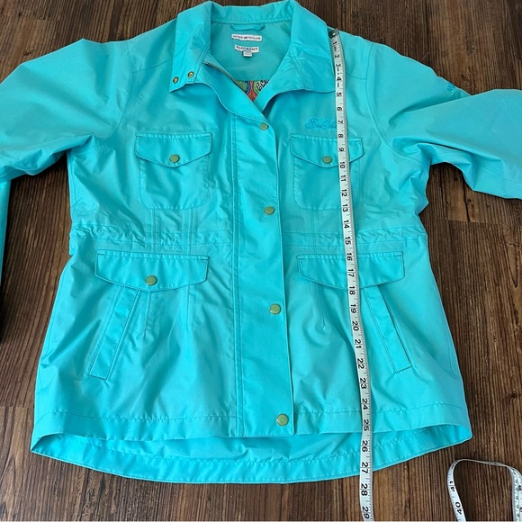 Peter Millar Element Water Blue Waterproof Jacket Size Large - Picture 3 of 14
